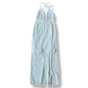 Victoria's Secret Summer Resortwear Beach Wedding Dress Sz M ladder Stitch Knit